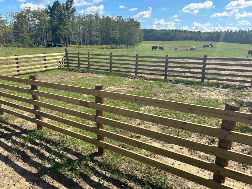 Agricultural fencing in Marianna, Florida