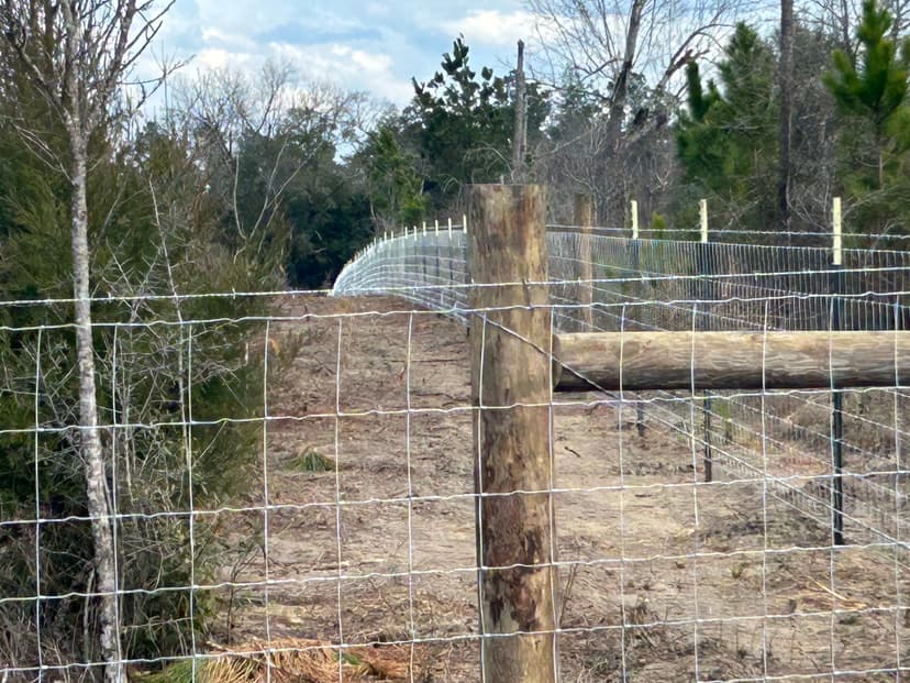 Agricultural fencing in Andalusia, Alabama